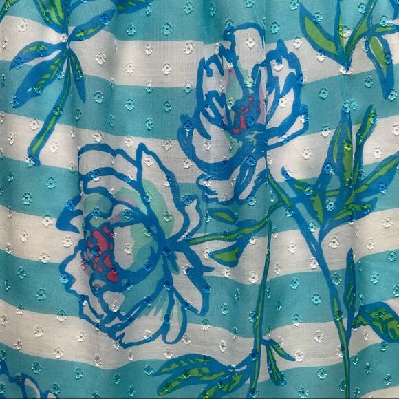 LILLY PULITZER Posey Blue Fit & Flare Dress 8 $228 - Picture 4 of 16